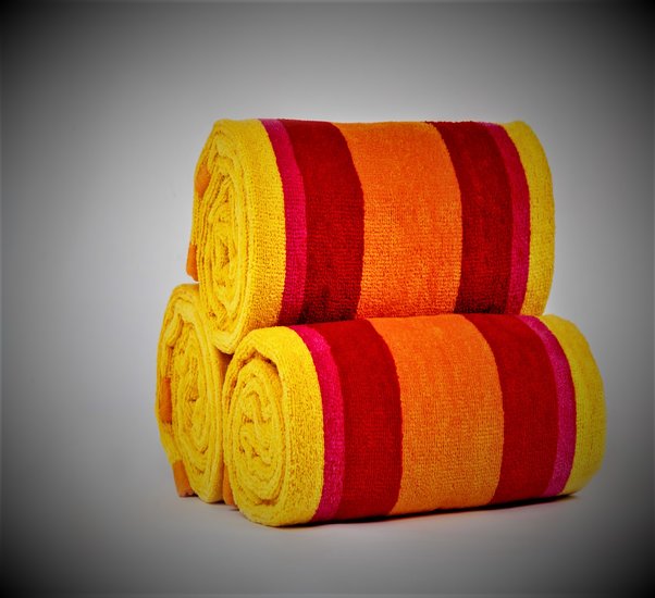 Yarn Dyed Velour Towels